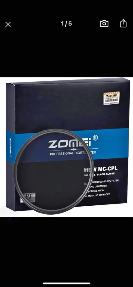 72mm Zomei Schott Glass CPL Filter