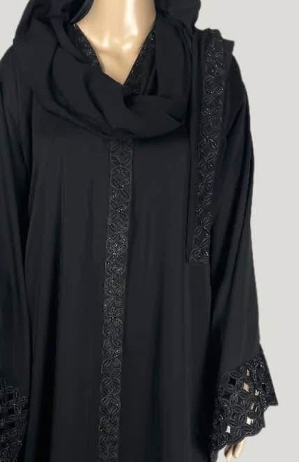 Sleek Elegance Laser-Cut Abaya - photo 3
