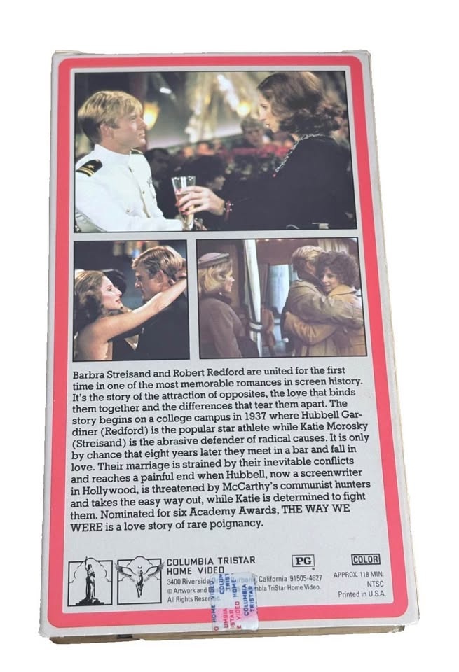 Vintage The Way We Were VHS - Columbia Pictures Red Border - photo 2