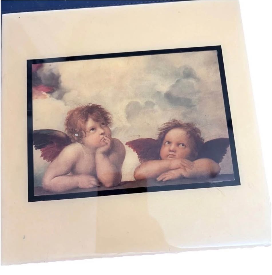 2 tiles 8” square wall hangings Cherubs by GRANDER IMAGE - photo 2