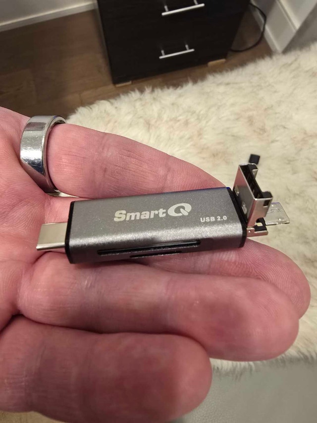 SmartQ 3-in-1 SD Card Reader (USB-C, USB-A, Micro USB) - photo 2