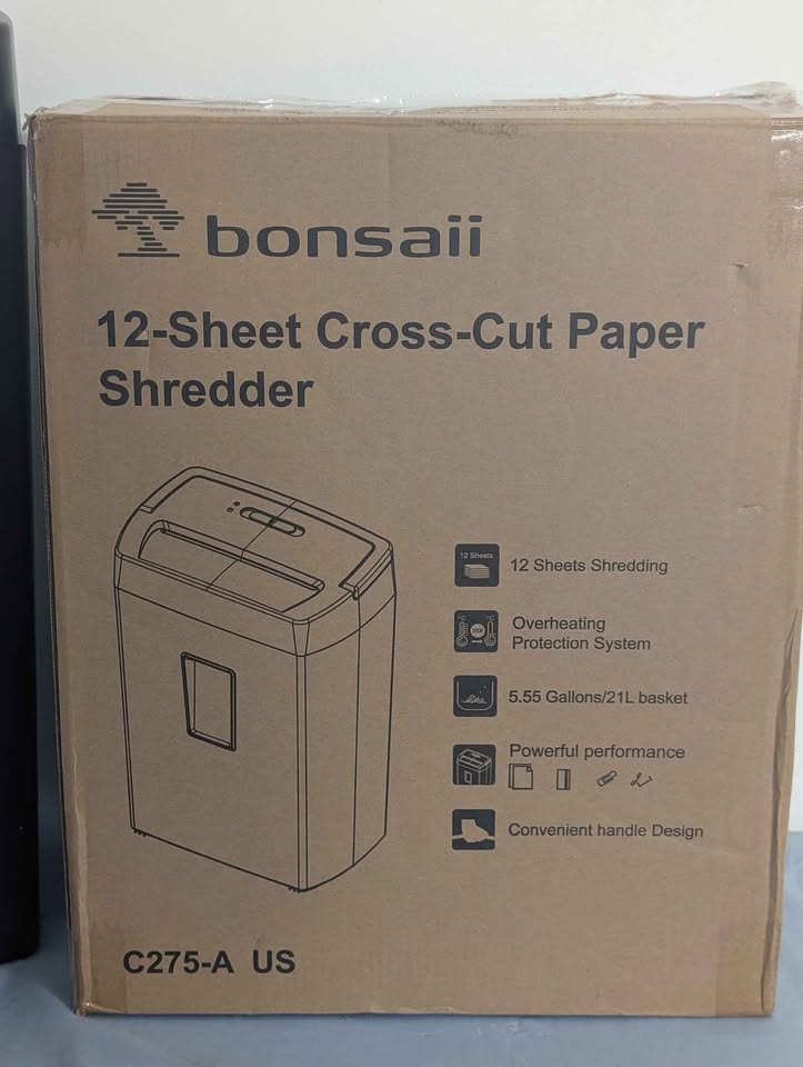 12-Sheet Cross Cut Paper Shredder - photo 5