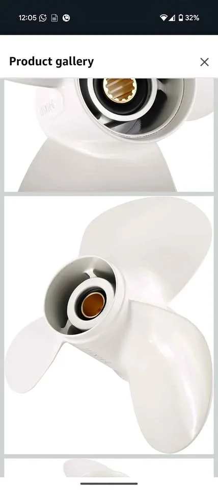 Aluminum Alloy Boat Propeller Yamaha Outboard Engine thumbnail