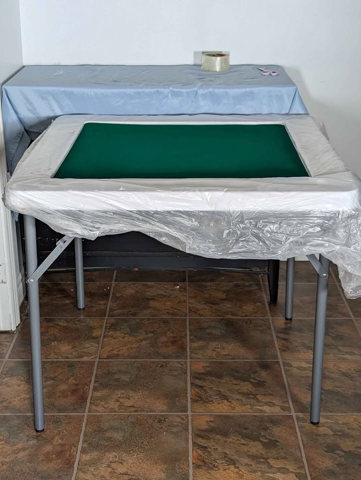 Mahjong Table, Folding 4-Player Card Game Table - photo 3