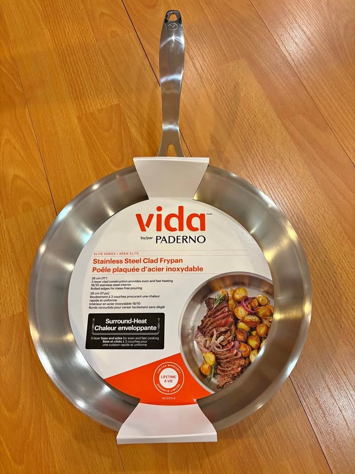 Brand new Vida by PADERNO Elite Series 28cm Stainless Steel Clad