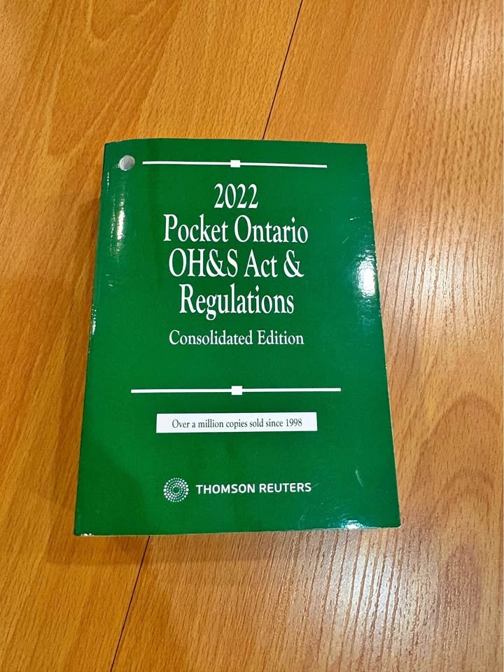 2022 Pocket Ontario OH&S Act & Regulations by Thomson Reuters