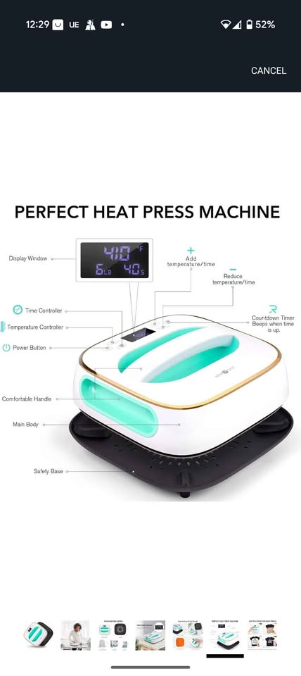 Heat Press Machine for T-Shirts 10"X10" - photo 5