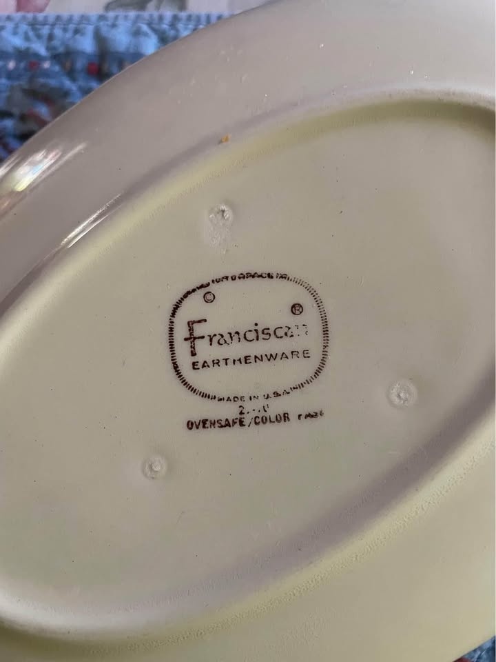 Vintage Franciscan Apple Gravy Boat w/ Plate - Never Used! - photo 4