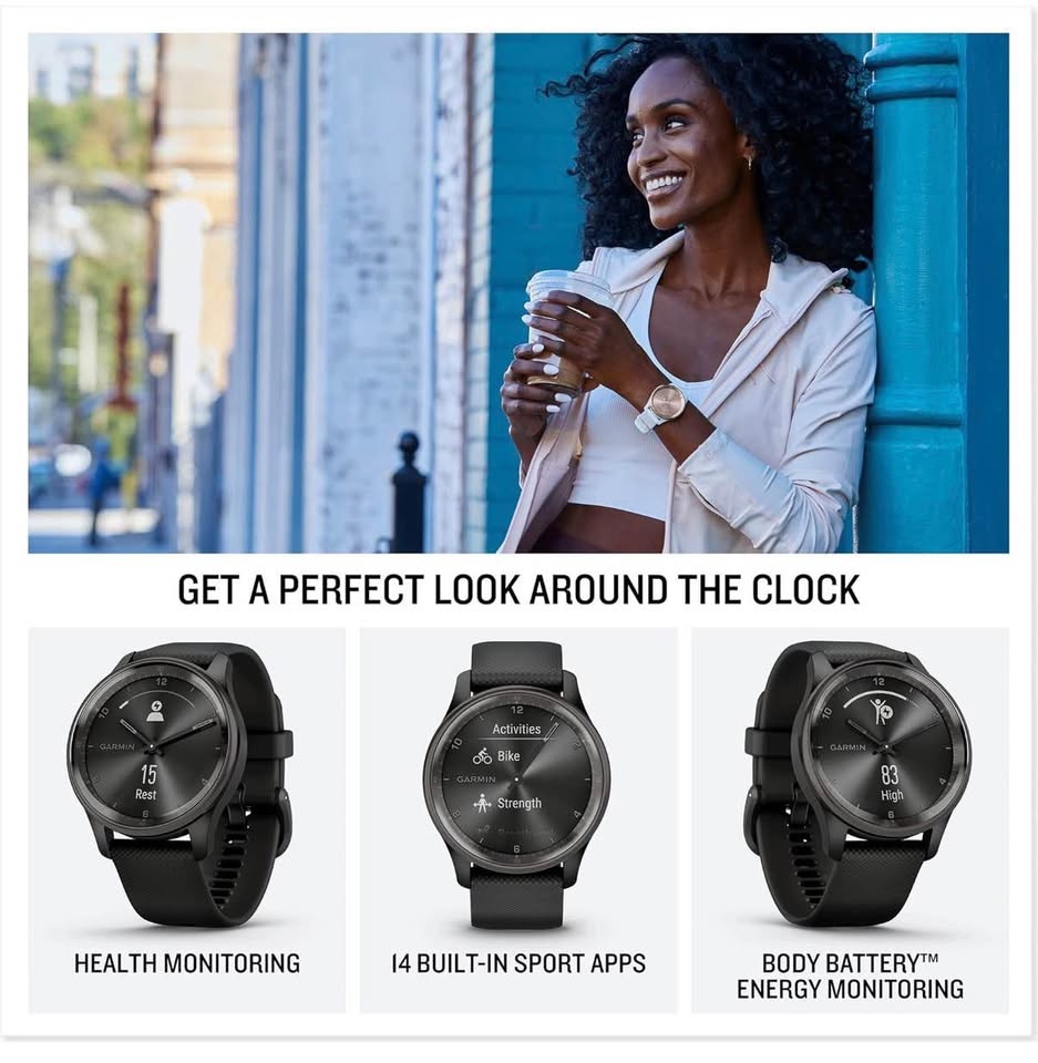 Garmin Vivomove Trend Hybrid Smartwatch - photo 2