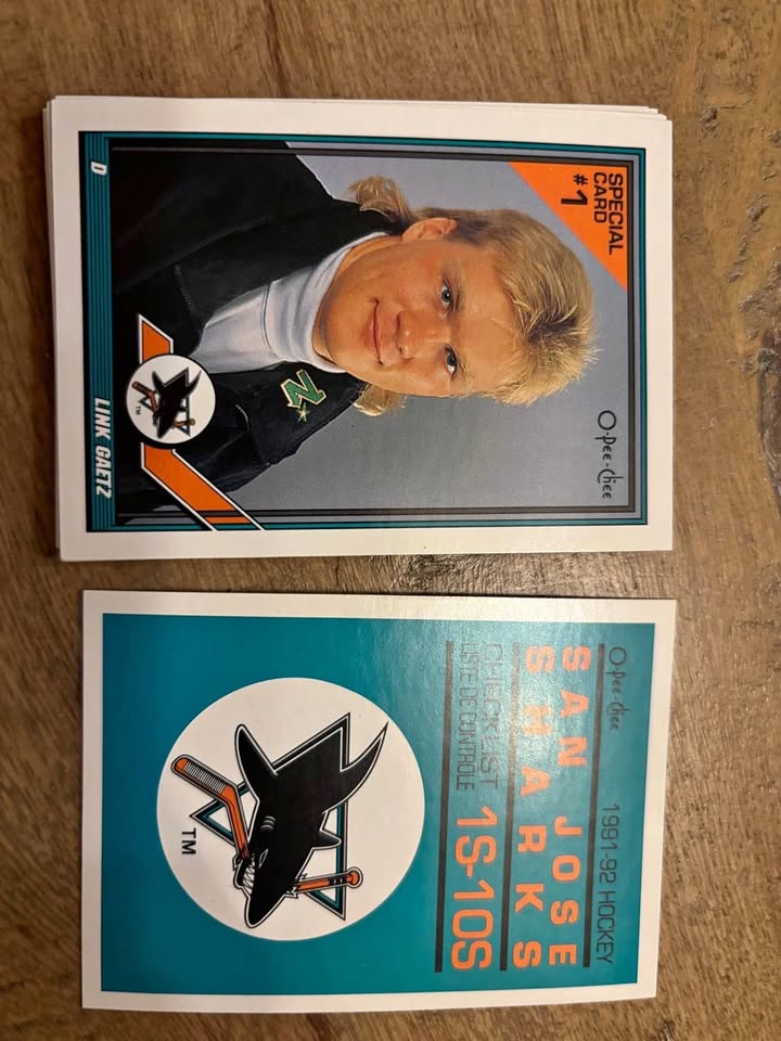 1991-92 O-Pee-Chee San Jose Sharks Team Set - Complete (Link Gae