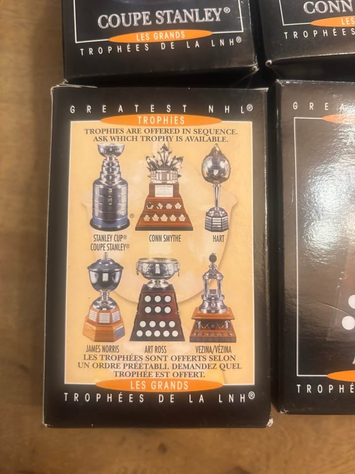 NHL Greatest Trophies Mini Statue Set (Stanley Cup + More) - photo 2