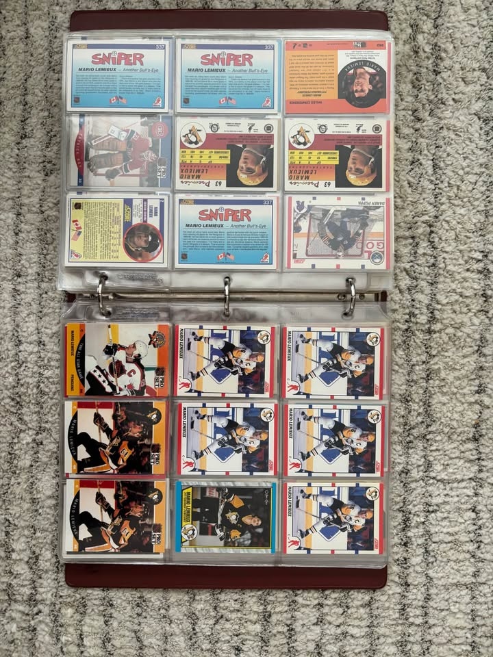 Vintage Hockey Card Binder - Gretzky, Crosby, Lemieux, Roy + Mor - photo 2
