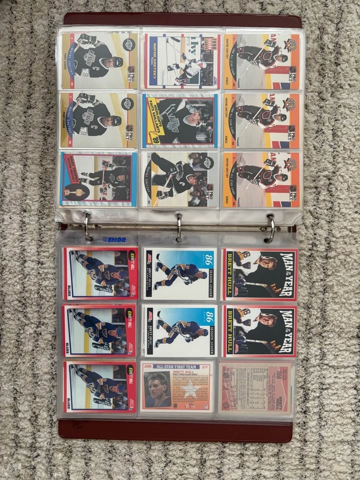 Vintage Hockey Card Binder - Gretzky, Crosby, Lemieux, Roy + Mor - photo 4
