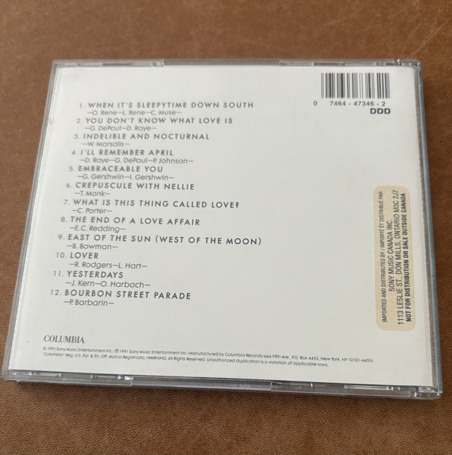 Wynton Marsalis Standard Time Vol. 2 JAZZ CD - photo 3
