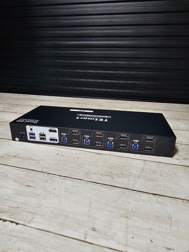 TESmart 4K@60Hz DisplayPort KVM Switch - 4 Computers, 2 Monitors - photo 5