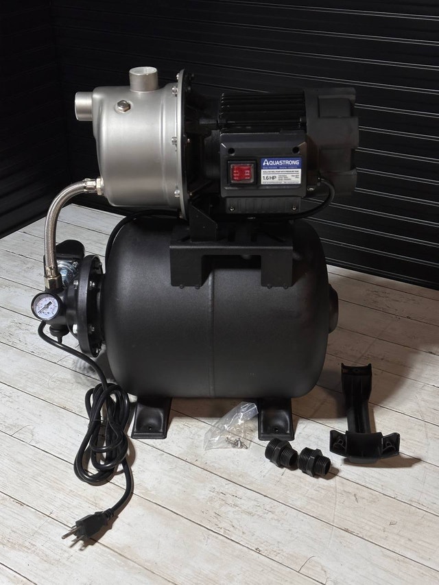 Aquastrong 1.6 HP Shallow Well Pump w/ Pressure Tank