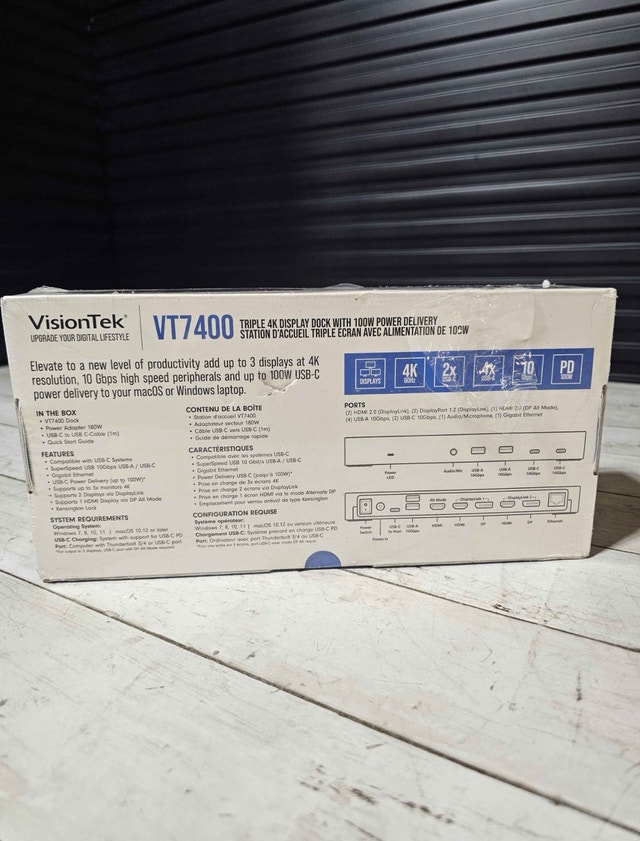 VisionTek VT7400 USB-C Docking Station - 100W Power - photo 4