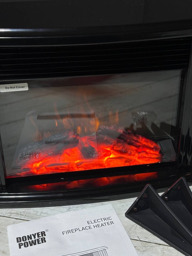 DONYER POWER Mini Electric Fireplace Tabletop Heater - photo 2