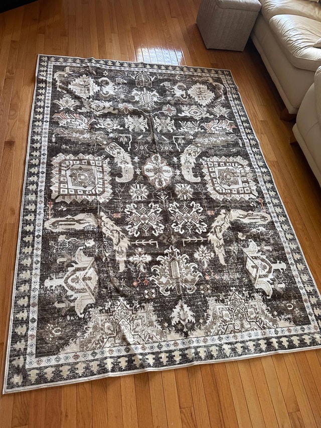 5x7 ft Washable Area Rug - Non-Slip Soft Rug