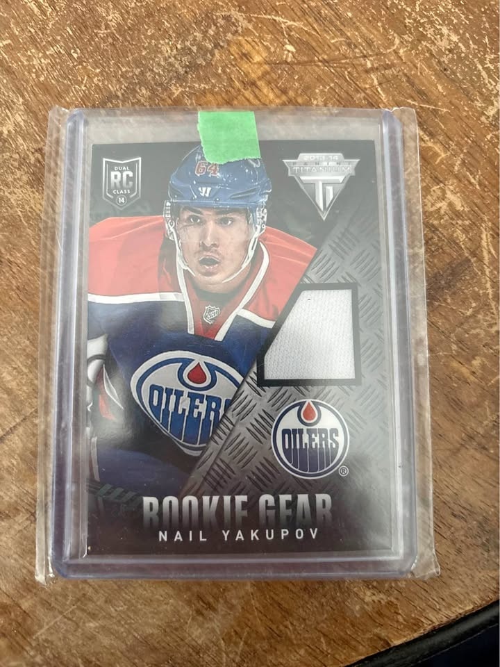 Nail Yakupov Rookie Gear Jersey Card – 2013-14 Panini Titanium