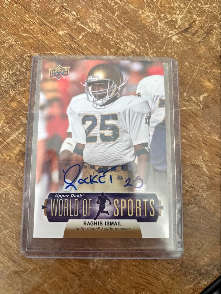 Raghib “Rocket” Ismail Auto – Upper Deck World of Sports