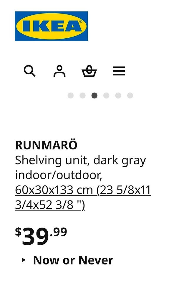 Ikea Shelving Runmaro - photo 3