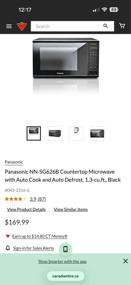 Panasonic NN-SG626B Countertop Microwave - photo 2