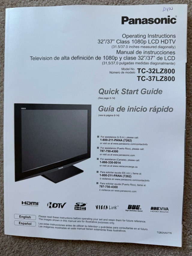 PANASONIC VIERA 37" Full HD LCD TV - photo 3