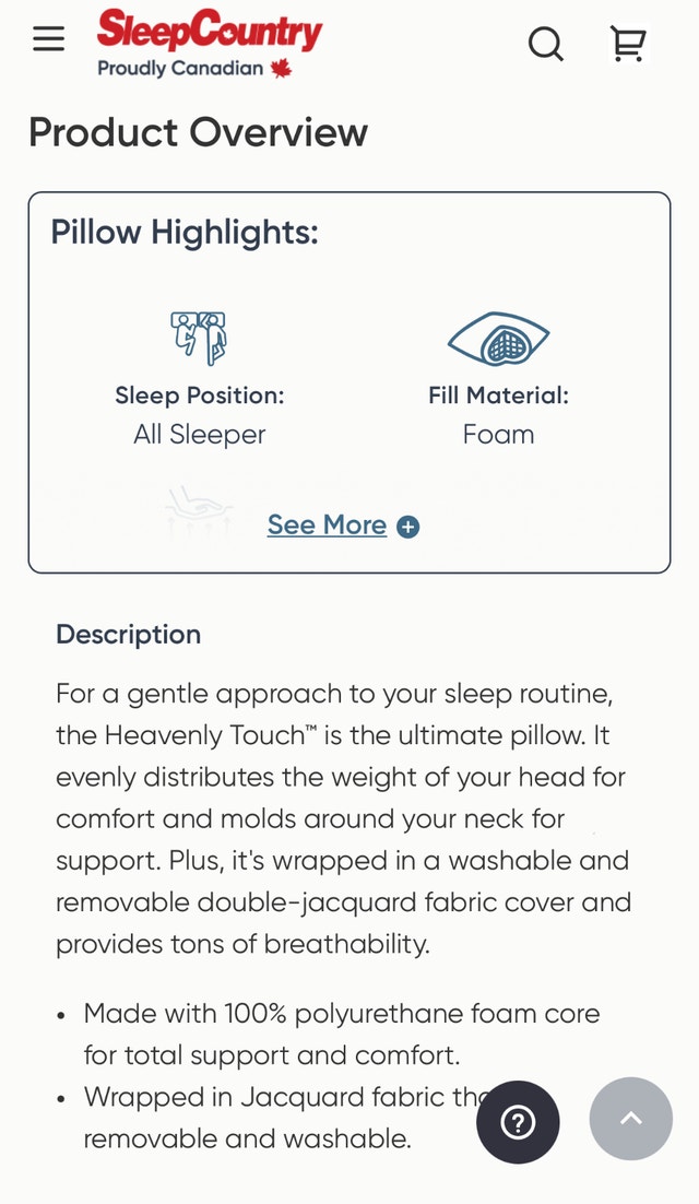 Heavenly Touch QUEEN size PILLOW - photo 4