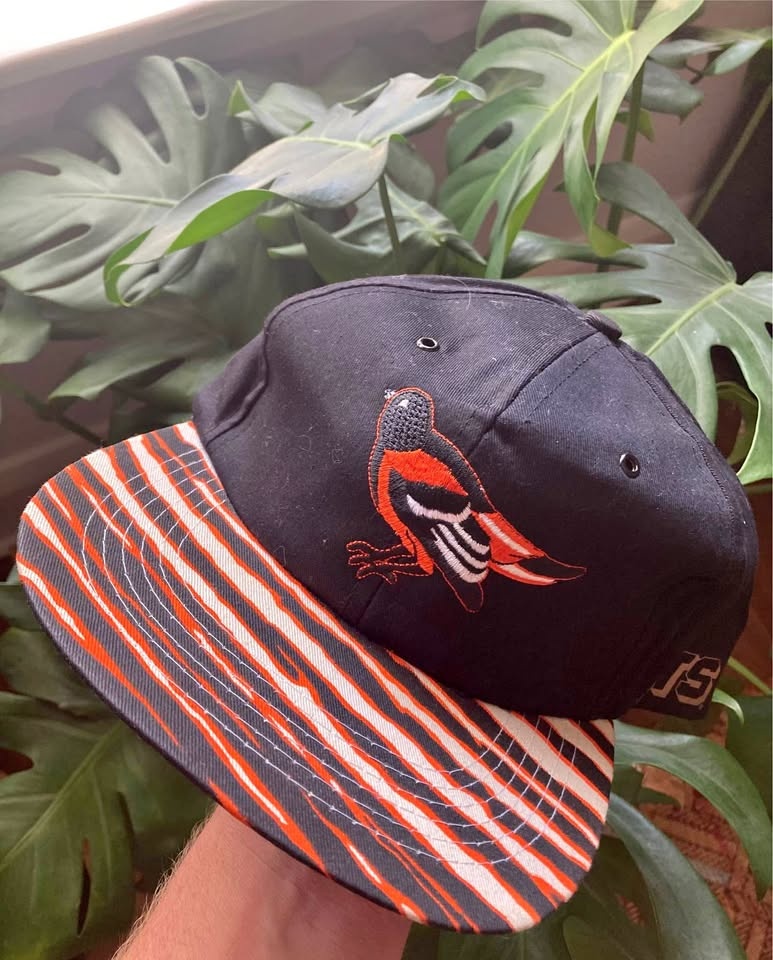 Vintage 1990s Baltimore Orioles Zubaz SnapBack Hat