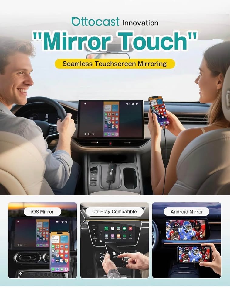 Ottocast MirrorTouch Car Adapter Wireless CarPlay Screen Mirrori - photo 3