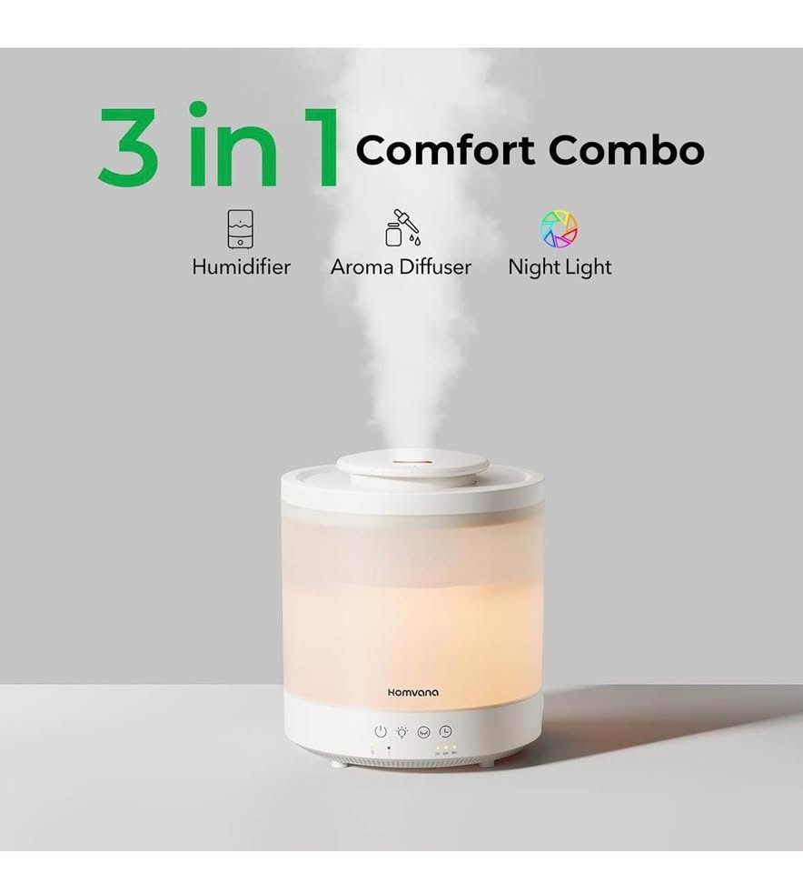 Homvana 1.5L 3-in-1 Humidifier Aroma Diffuser Night Light - photo 3
