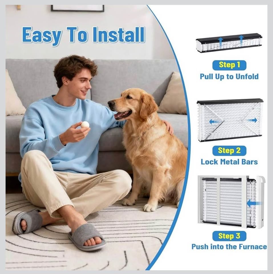 2 Pack 213 Replacement Air Filter, 20x25x4 - photo 2