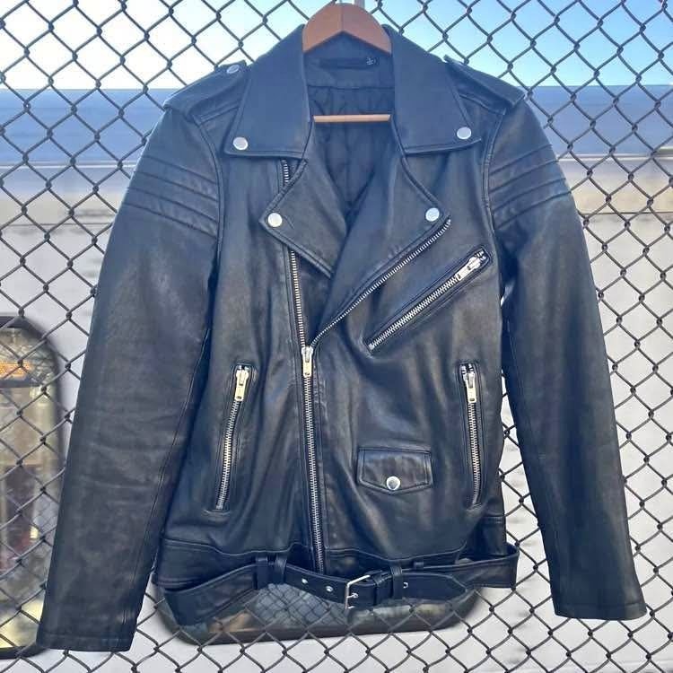 BLK DNM Black Leather Jacket MENS SMALL