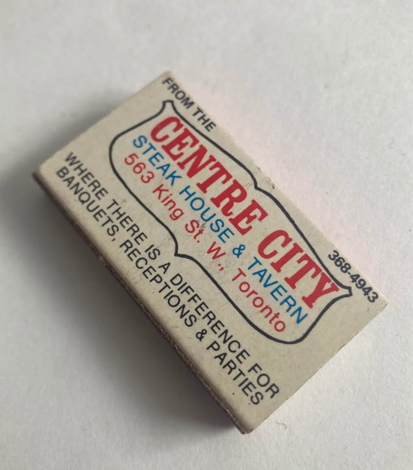 Vintage 1970s Centre City Steakhouse Matchbox - photo 3