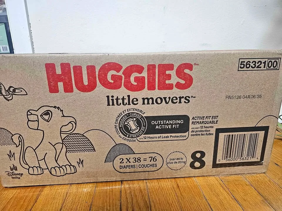 Huggies Diapers - Size 8 - 74 count thumbnail
