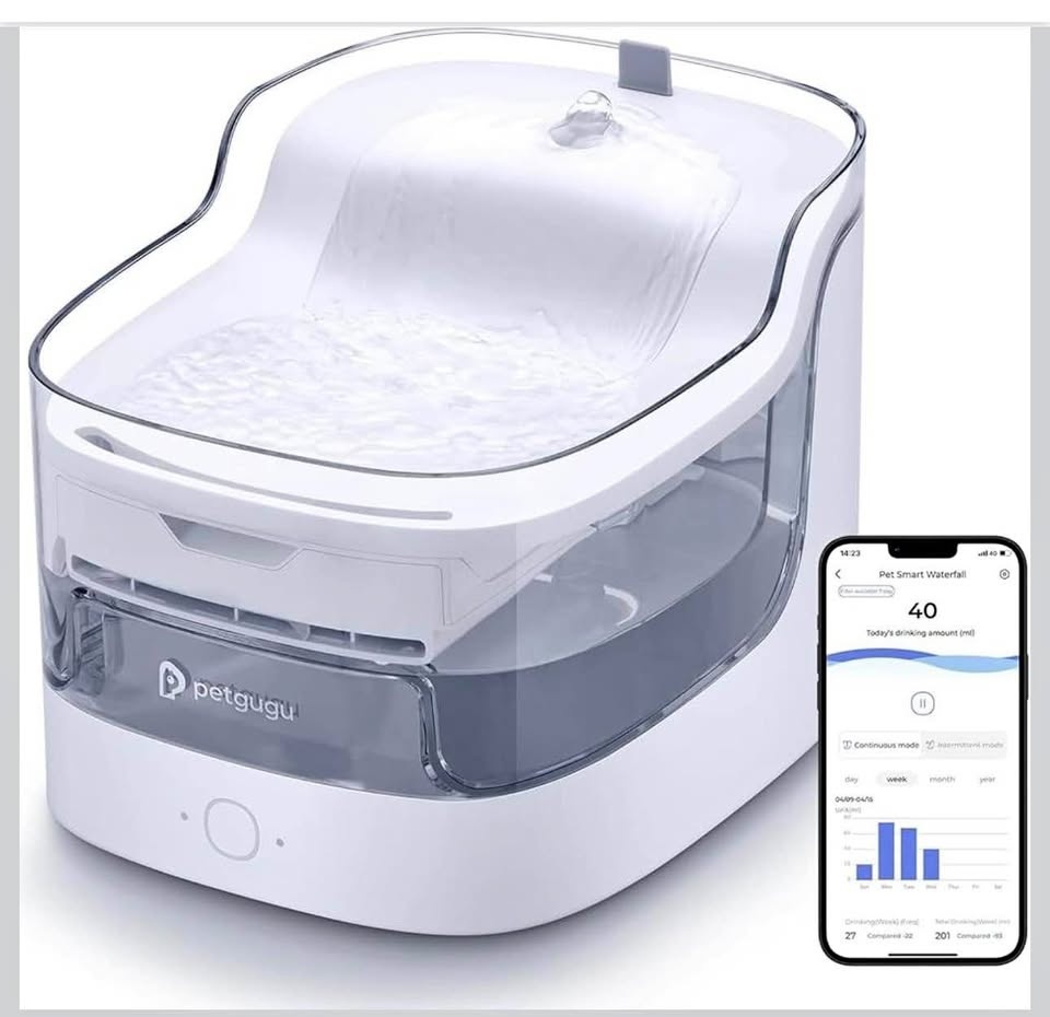 PETGUGU Smart Cat Water Fountain
