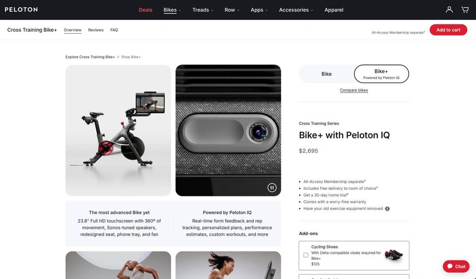 Orig $2,695 LIKE NEW PELOTON BIKE+ ($1,000 OFF ORIGINAL PRICE) - photo 5