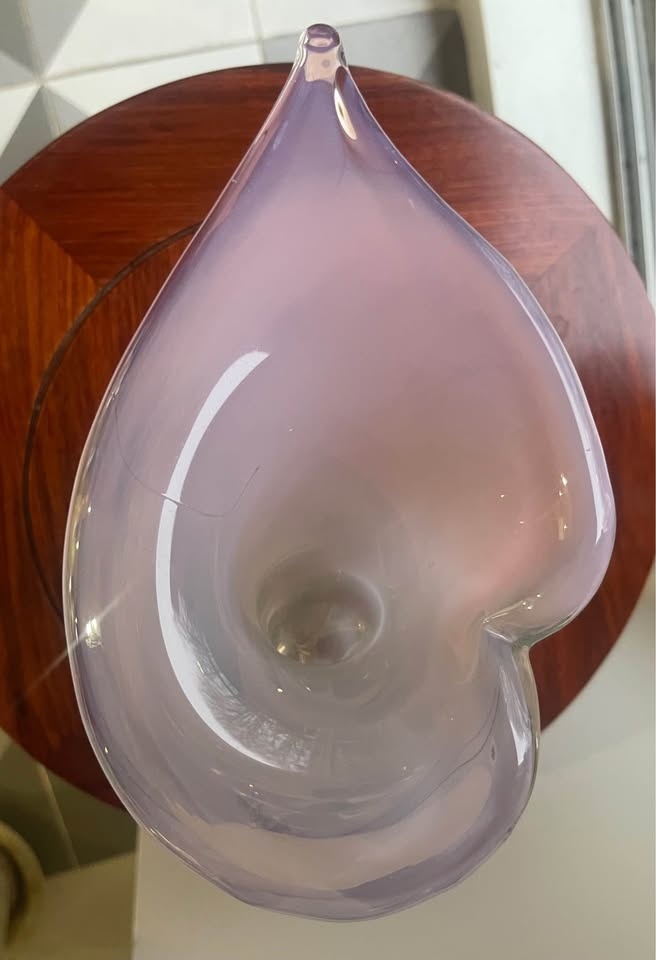 Unique Pink Murano Glass Decorative Vase Gold Base - photo 4