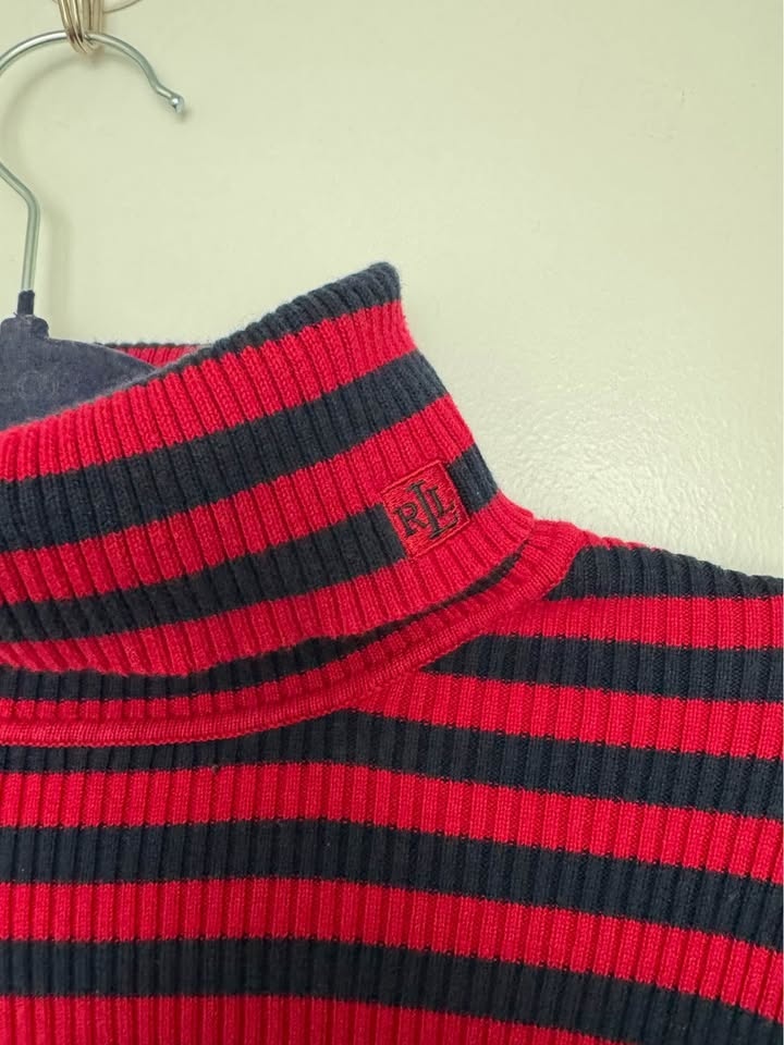 Vintage Ralph Lauren Striped Turtle Neck - Size XL - photo 2