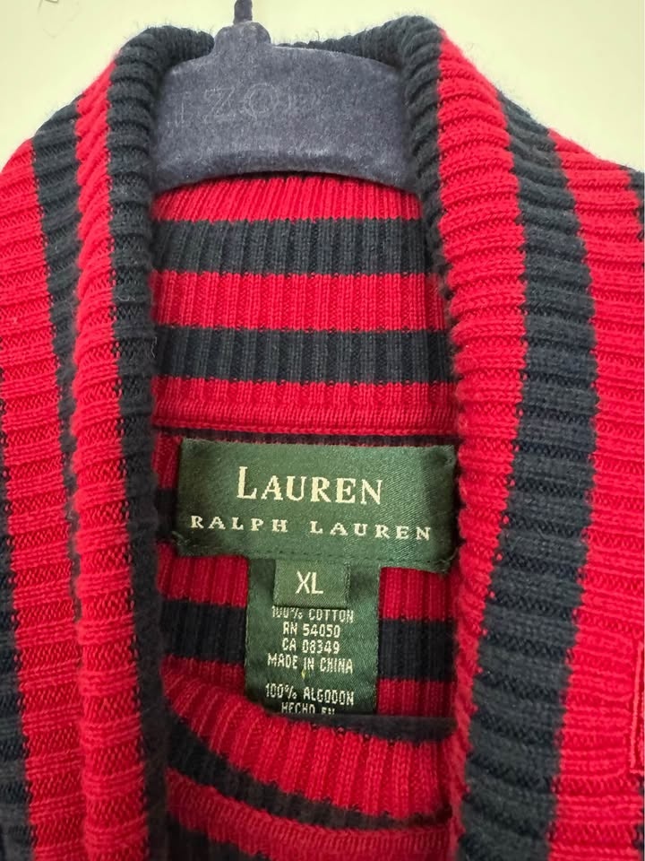 Vintage Ralph Lauren Striped Turtle Neck - Size XL - photo 3