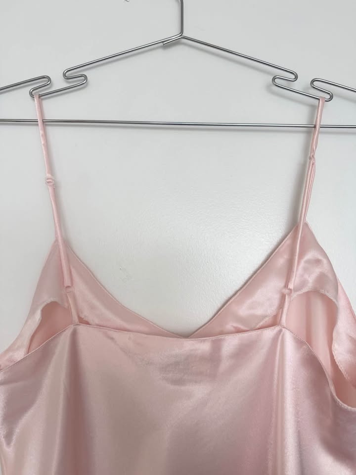 vintage satin pink slip - photo 5