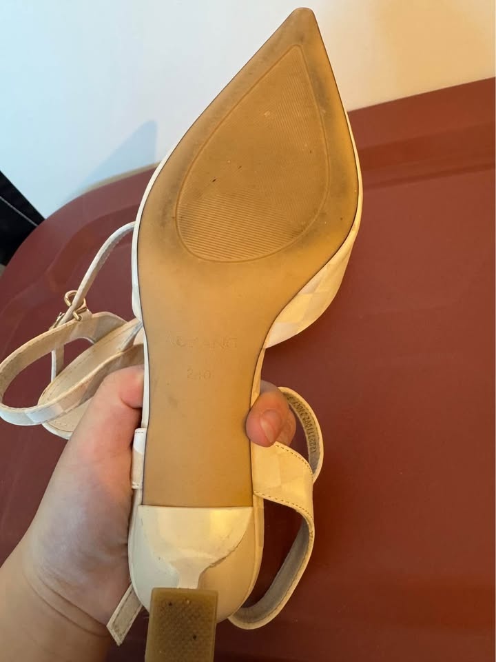 leather pointed kitten heels SIZE 6.5 - photo 5