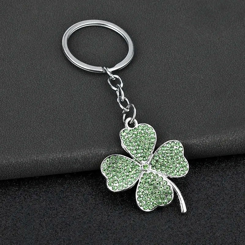 Green Clover Keychain – Lucky Charm Accessory