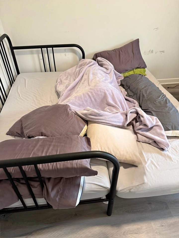 Ikea Foldable Bed Frame and Mattress Set