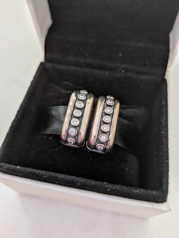 Pandora Double Crystal Clips - photo 2