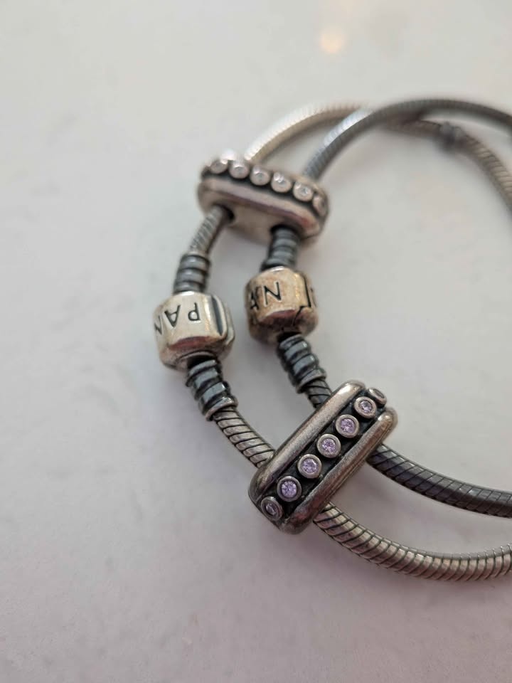 Pandora Double Crystal Clips - photo 3