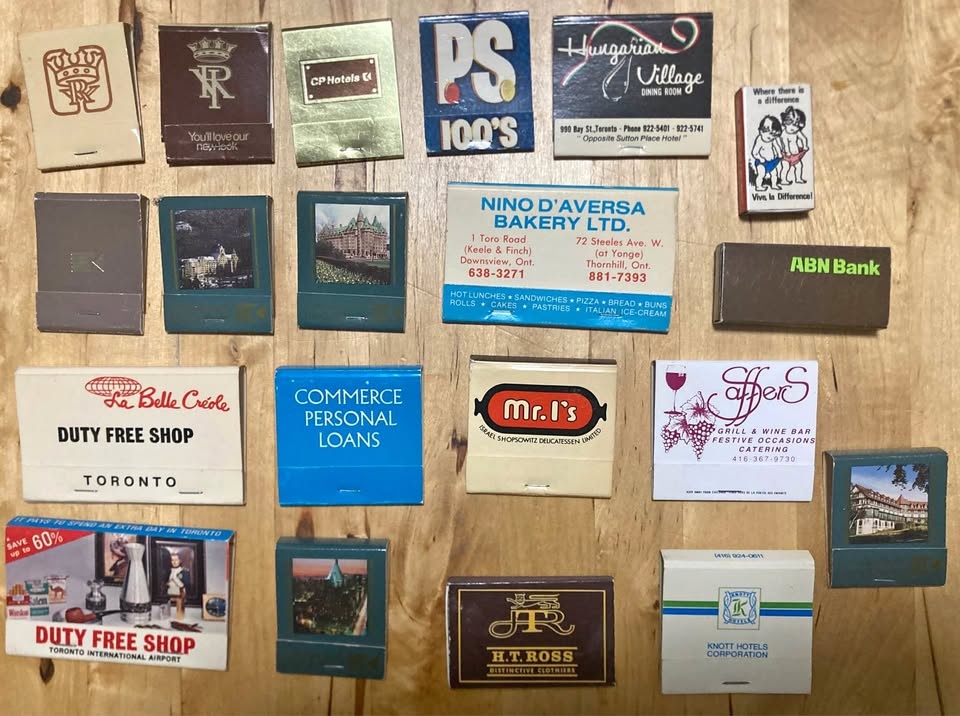 VINTAGE Matchbook Matches Collection
