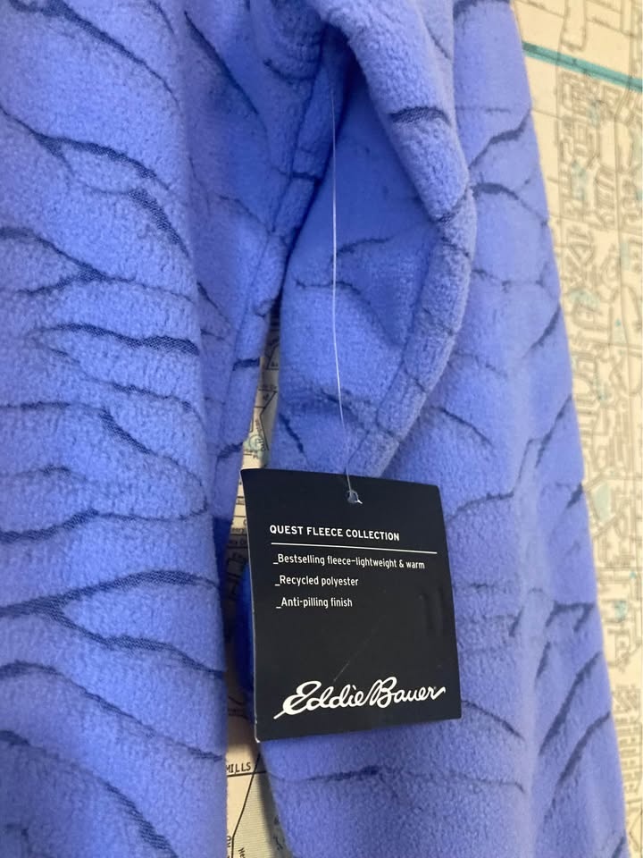 Eddie Bauer Quest Fleece 1/4-Zip Viola Women's L - photo 3