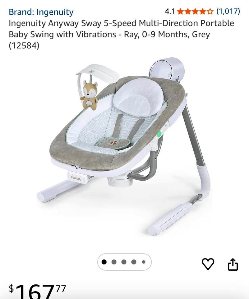 Barely Used Baby Swing – Like New